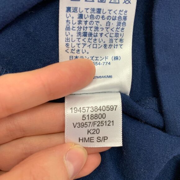 Lands End Basic Shirt Womens S Small Navy Blue Solid Short Sleeve Stretch Tee - Picture 9 of 11